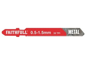 Faithfull Jigsaw Blades (5) Metal 32tpi 50mm - Stone Builders Merchants