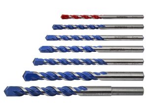 Faithfull Multi Construction TCT Drill Bit - Set of 7 - 4-12mm - Stone Builders Merchants