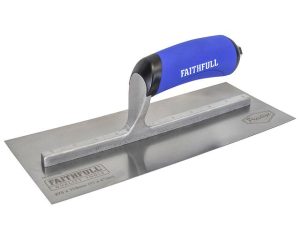 Faithfull Prestige Stainless Pre-Worn Plastering Trowel 275 x 115mm - Stone Builders Merchants