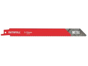 Faithfull Sabre Saw Blades (5) BIM Metal 10tpi 200mm - Stone Builders Merchants