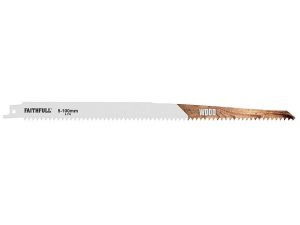 Faithfull Sabre Saw Blades (5) Wood 6tpi 300mm - Stone Builders Merchants