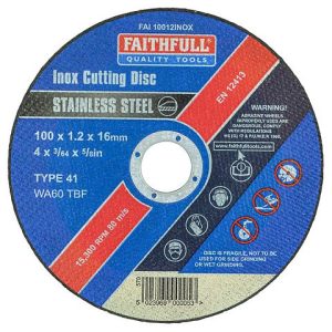 Faithfull Stainless Steel Cutting Disc - Stone Builders Merchants
