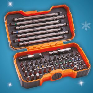 Bahco 54 Piece Colour Coded Screwdriver Bit Set - Stone Builders Merchants