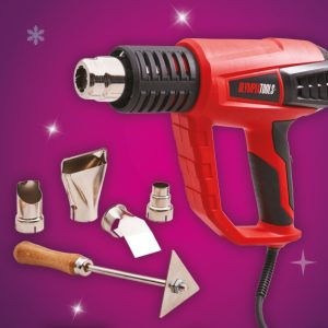 Olympia 2000W 230V Heat Gun with 5 Accessories - Stone Builders Merchants