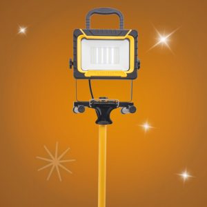 Faithfull 45W 240v Sitelight & Tripod - Stone Builders Merchants